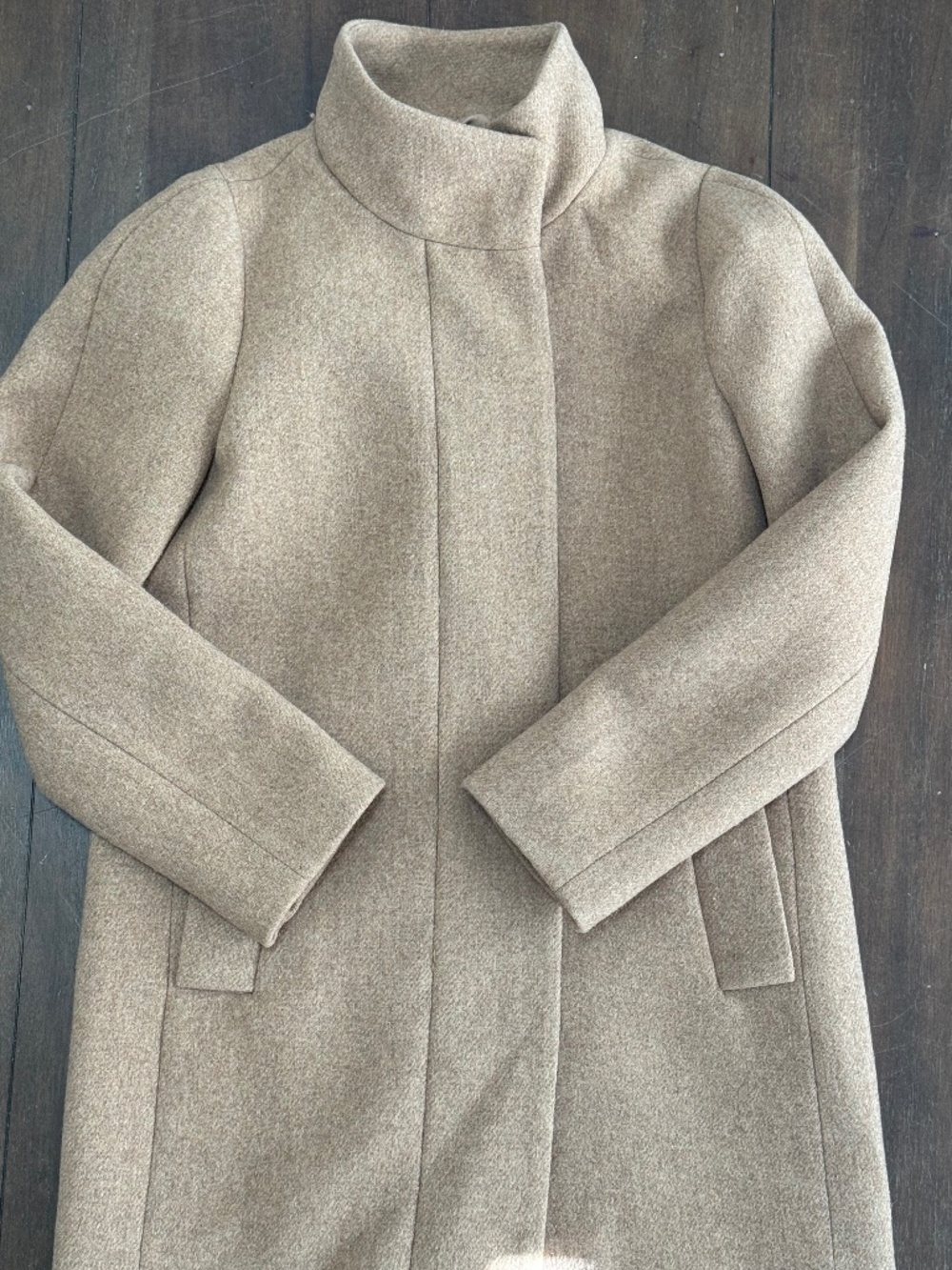 J. Crew Mercantile Wool Blend City Coat - Picture 4 of 6